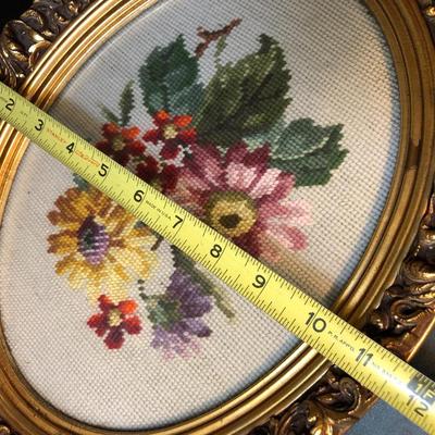 Vintage Cross Stitch/Needle Point Wall Decor -Lot 162