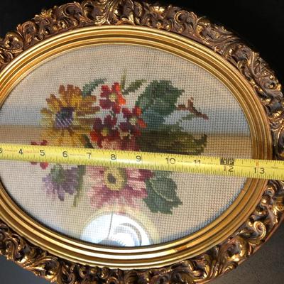 Vintage Cross Stitch/Needle Point Wall Decor -Lot 162