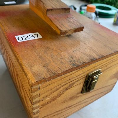 Vintage Wood Shoe Shine Box