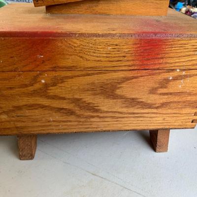 Vintage Wood Shoe Shine Box
