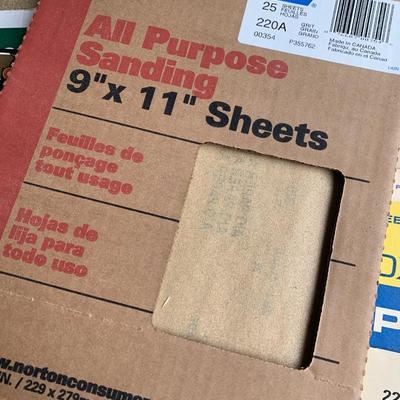 Large Sanding Supplies / Saw Blades Lot
