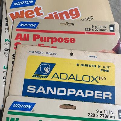 Large Sanding Supplies / Saw Blades Lot