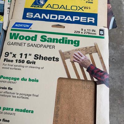 Large Sanding Supplies / Saw Blades Lot