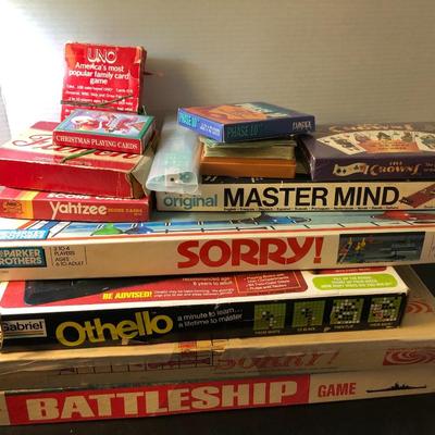 Vintage Board Games, Cards, Dice -Lot 167