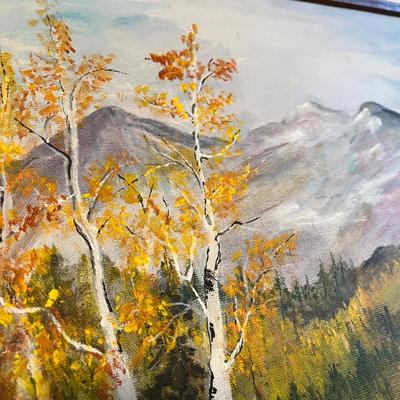 Mountain Scene Oil Painting