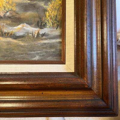 Mountain Scene Oil Painting