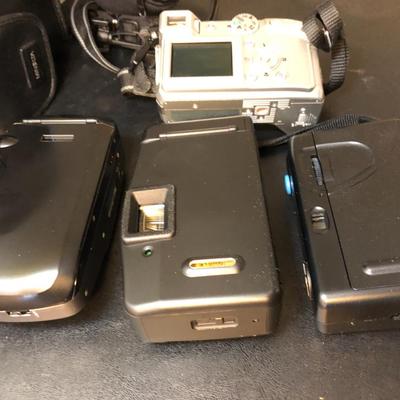 Four Cameras & Cases (Olympus, Ansco, Minolta, Nikon) -Lot 168
