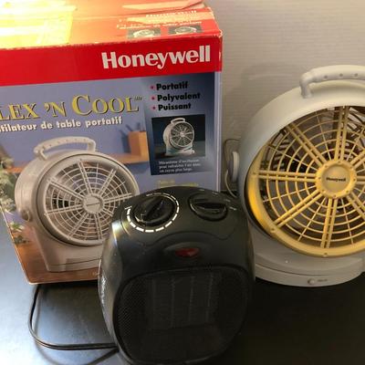Honeywell Flex â€˜N Cool & 1500W Ceramic Heater (Tested) -Lot 170