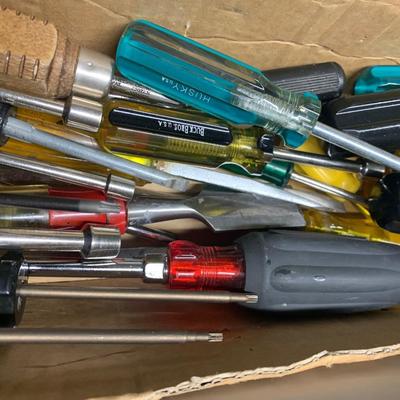 Large Tool Lot Screwdriver Sockets
