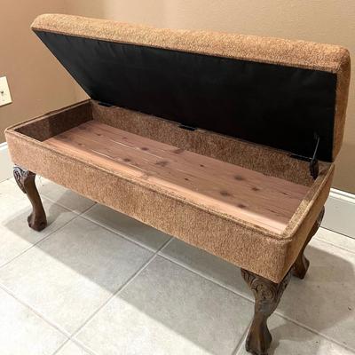 Claw Feet, Cedar Lined Storage Bench