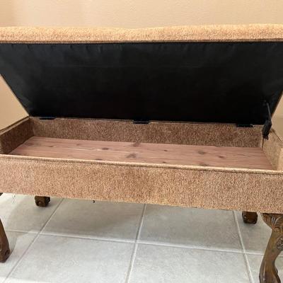 Claw Feet, Cedar Lined Storage Bench