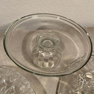 Lot of Crystal Cake stands