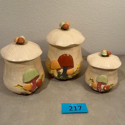 Merry Mushroom Canister Set