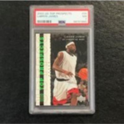 PSA GRADED 7 LEBRON JAMES RROKIE