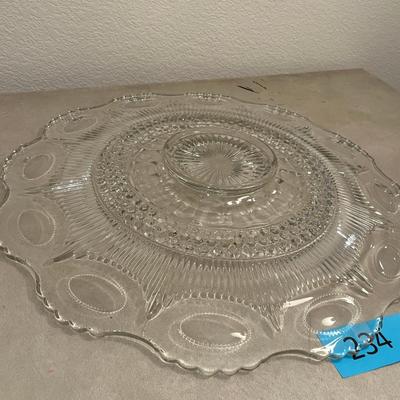 Manhatton Crystal Punch bowl tray