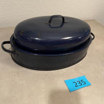 Antique Small Oval Roasting Pan