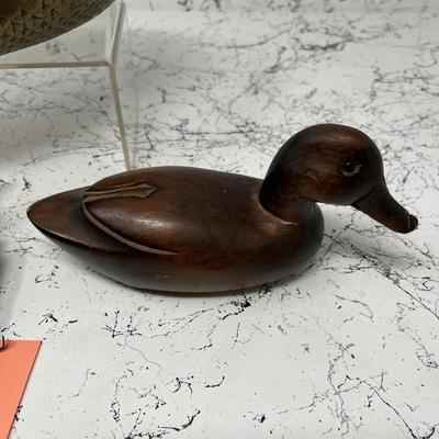 Ducks in a row...Brass Hide away duck and more