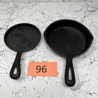 2 Small Cast Iron Pans