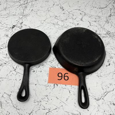 2 Small Cast Iron Pans