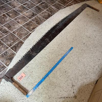Antique 2 person Saw #2