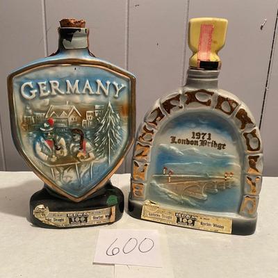 Germany and London Bridge Beam Decanters