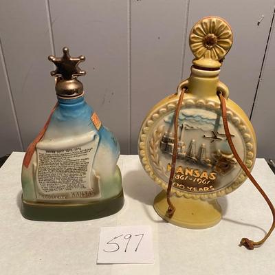 Kansas & Dodge City Beam Decanters