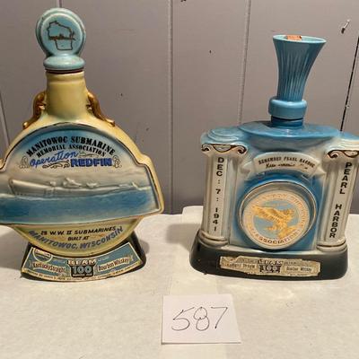 Redfin & Pearl Harbor Beam Decanters
