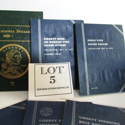 Lot of Empty Coin Books, See Description For Details