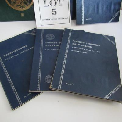 Lot of Empty Coin Books, See Description For Details