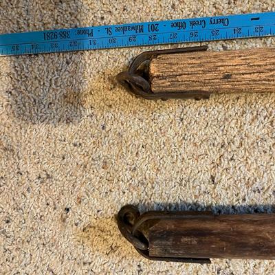 2 Antique single tree Yokes