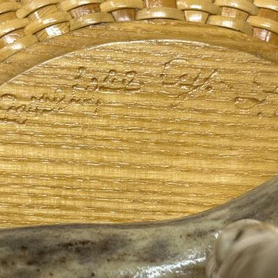 Roy Baldwin carved Birch Bowl & Made in Alaksa Native American Art Bowl