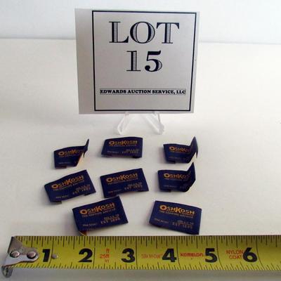 Vintage Oshkosh B'gosh Clothing Tags, Gold and Blue