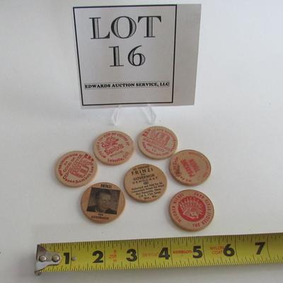 Mixed Lot of Wooden Tokens