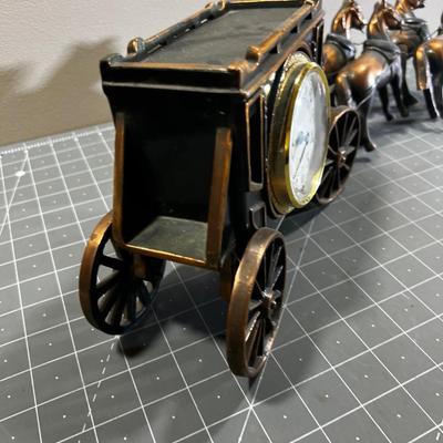 Stage Coach Clock, Flash Copper Coating