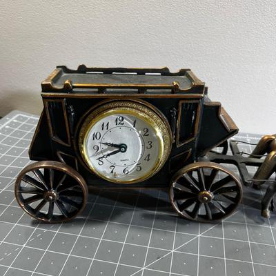 Stage Coach Clock, Flash Copper Coating