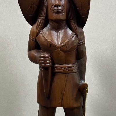Eagle Man Wood Carving Sculpture