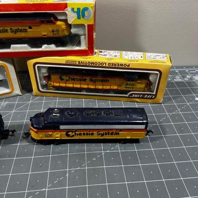5 Chessie System HO Scale Locomotives 