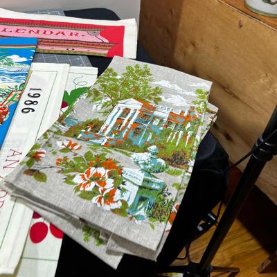 Ginormous Collection of Linen Calendars and Tea Towels