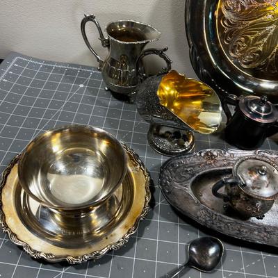 Large Lot of Real Silver PLATE 