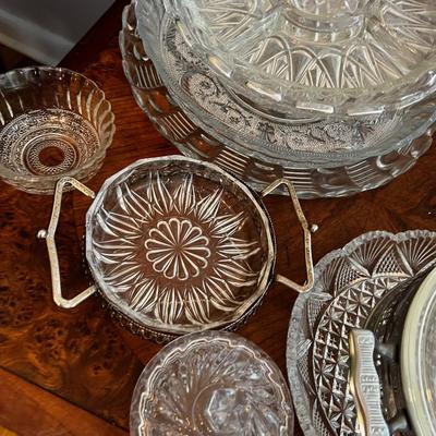 Bunch of Clear Serving Ware! 