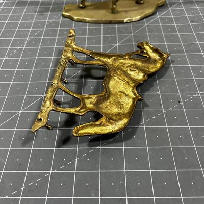 2 Brass Horses Key Holder and Statue