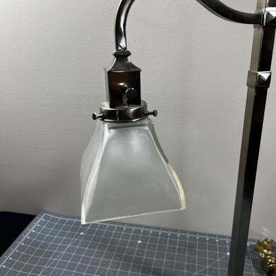 Brushed Nickel Desk Lamp! 