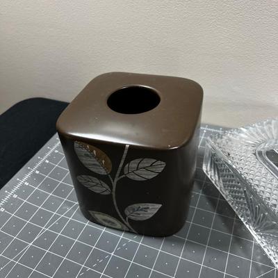 Glass and Ceramic Kleenex Box Covers