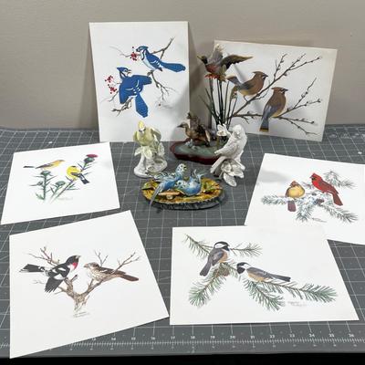 Bird Items: Ceramic Pictures etc. 