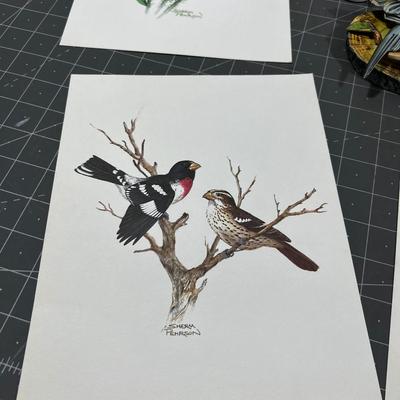 Bird Items: Ceramic Pictures etc. 
