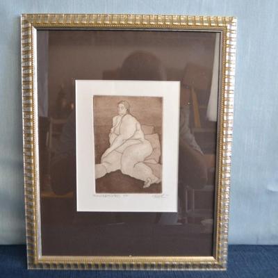 LOT 265 PENCIL SIGNED PRINT