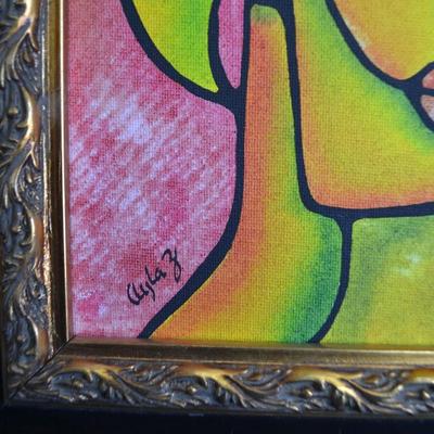 LOT 266.  ORIGINAL PAINTING BY AYLA Z. (12X14")