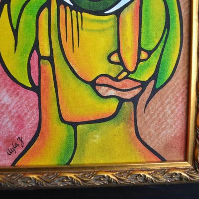 LOT 266.  ORIGINAL PAINTING BY AYLA Z. (12X14")