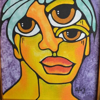 LOT 267. ORIGINAL PAINTING BY AYLA Z. (12X14")