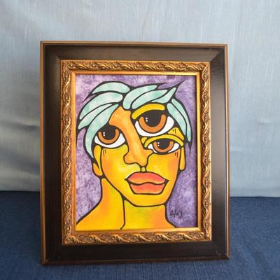 LOT 267. ORIGINAL PAINTING BY AYLA Z. (12X14")